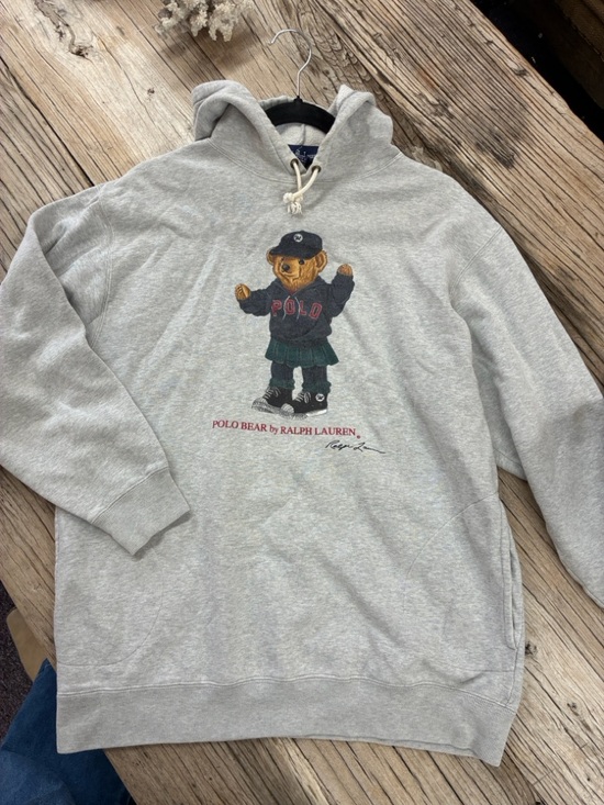 Ralph Lauren Other - Ralph Lauren Beige Hoodie with Embroidered Bear Detail
